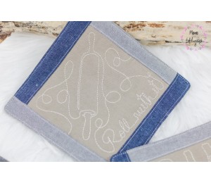 Stickserie - ITH Topflappen/Untersetzer Küche